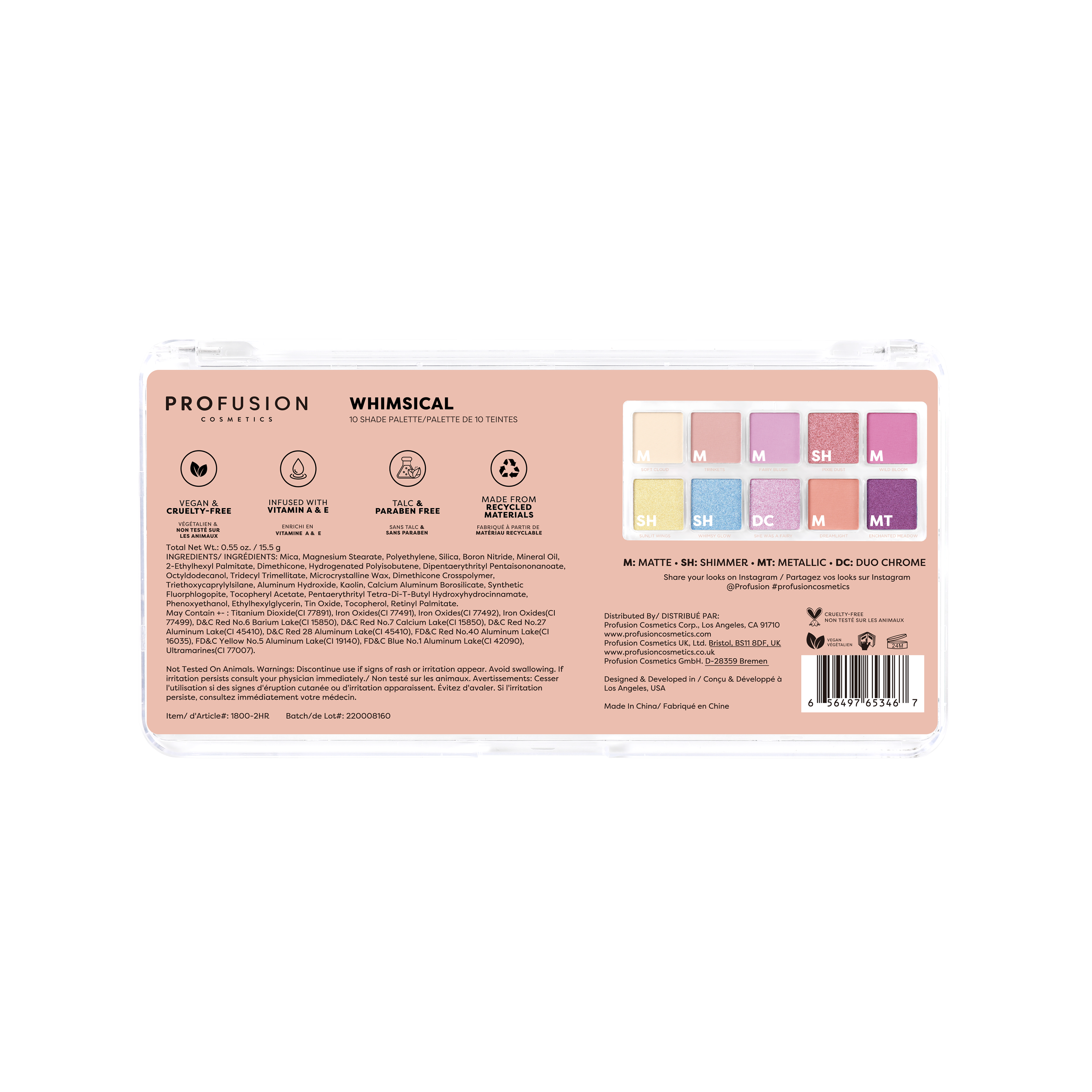Essential 10 Shade Palette - Whimiscal