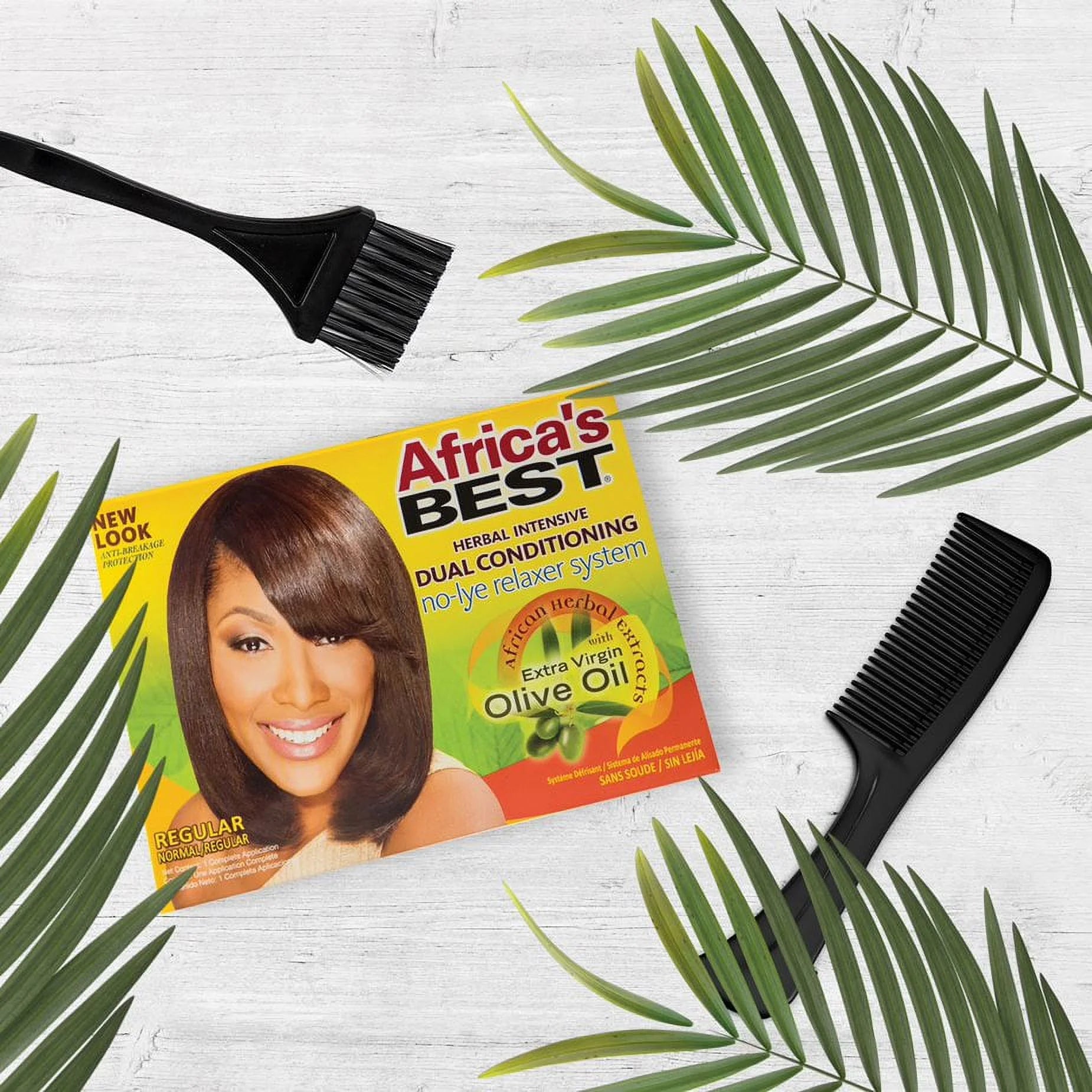 AFRICA'S Best No-Lye Hair Relaxer Kit Regular