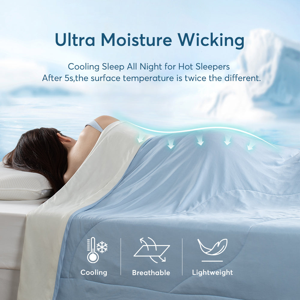 Kasentex All Season Ultra Soft Cooling Blanket Comforter, Hypoallergenic and Breathable, Room Decor, Graduation Gifts