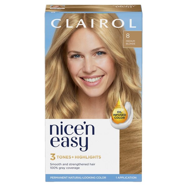 CLAIROL Nice'n Easy 3 Tones + Highlights Permanent Hair Dye
