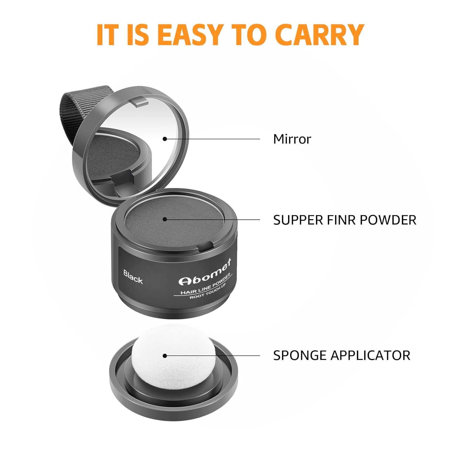 ABOMET Root Touch Up Hairline Powder