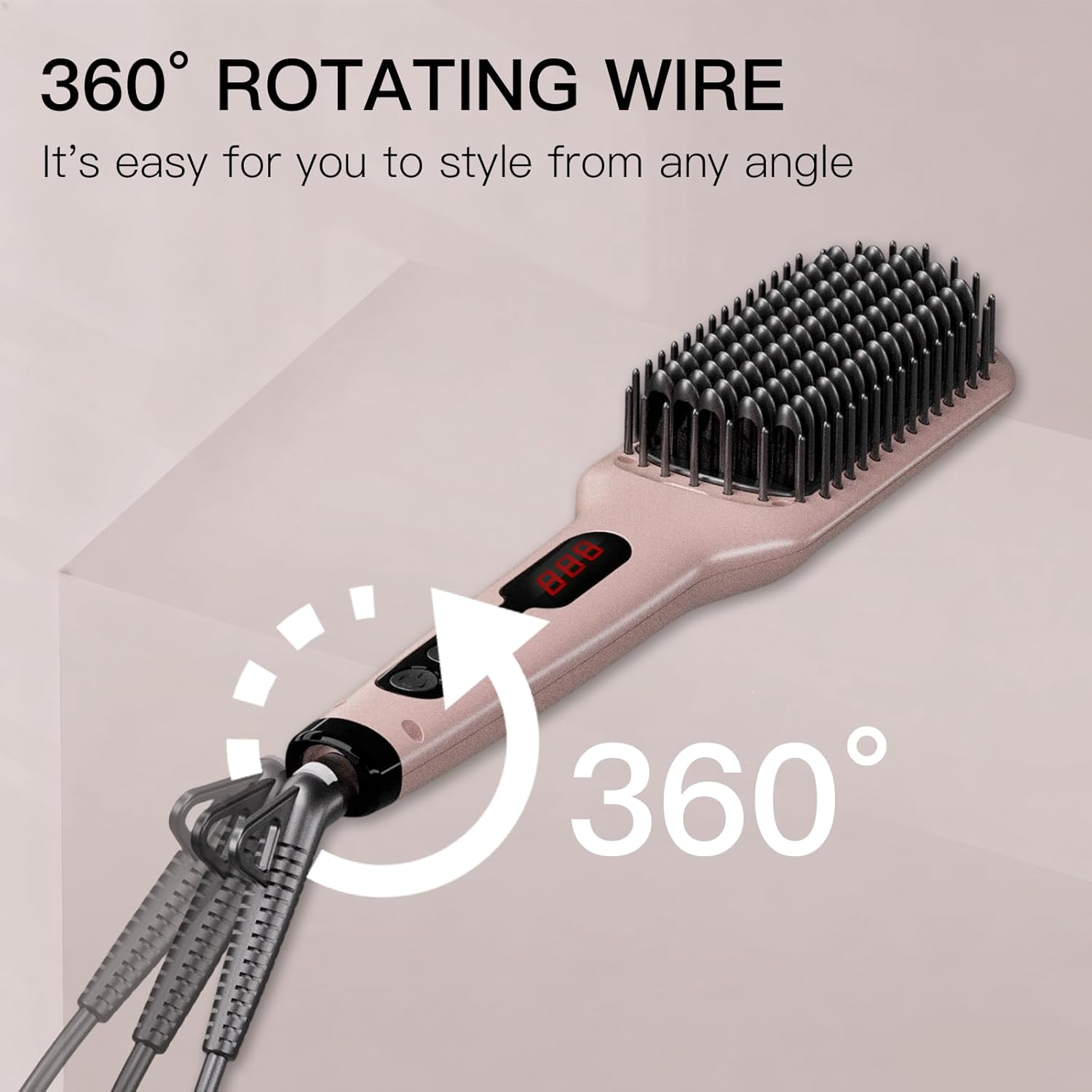 MEGAWISE Ionic Hair Straightener Brush