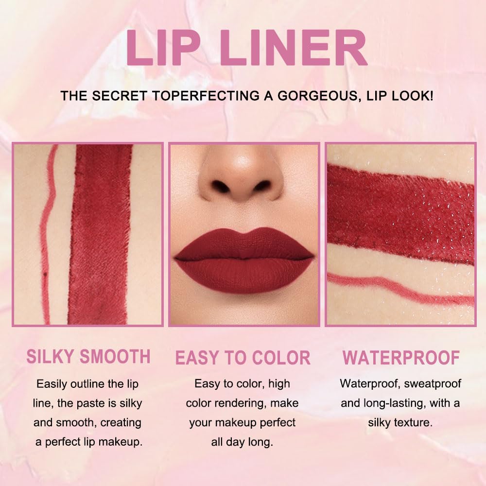 DNM 2 In 1 Liquid Lipstick & Lip Liner