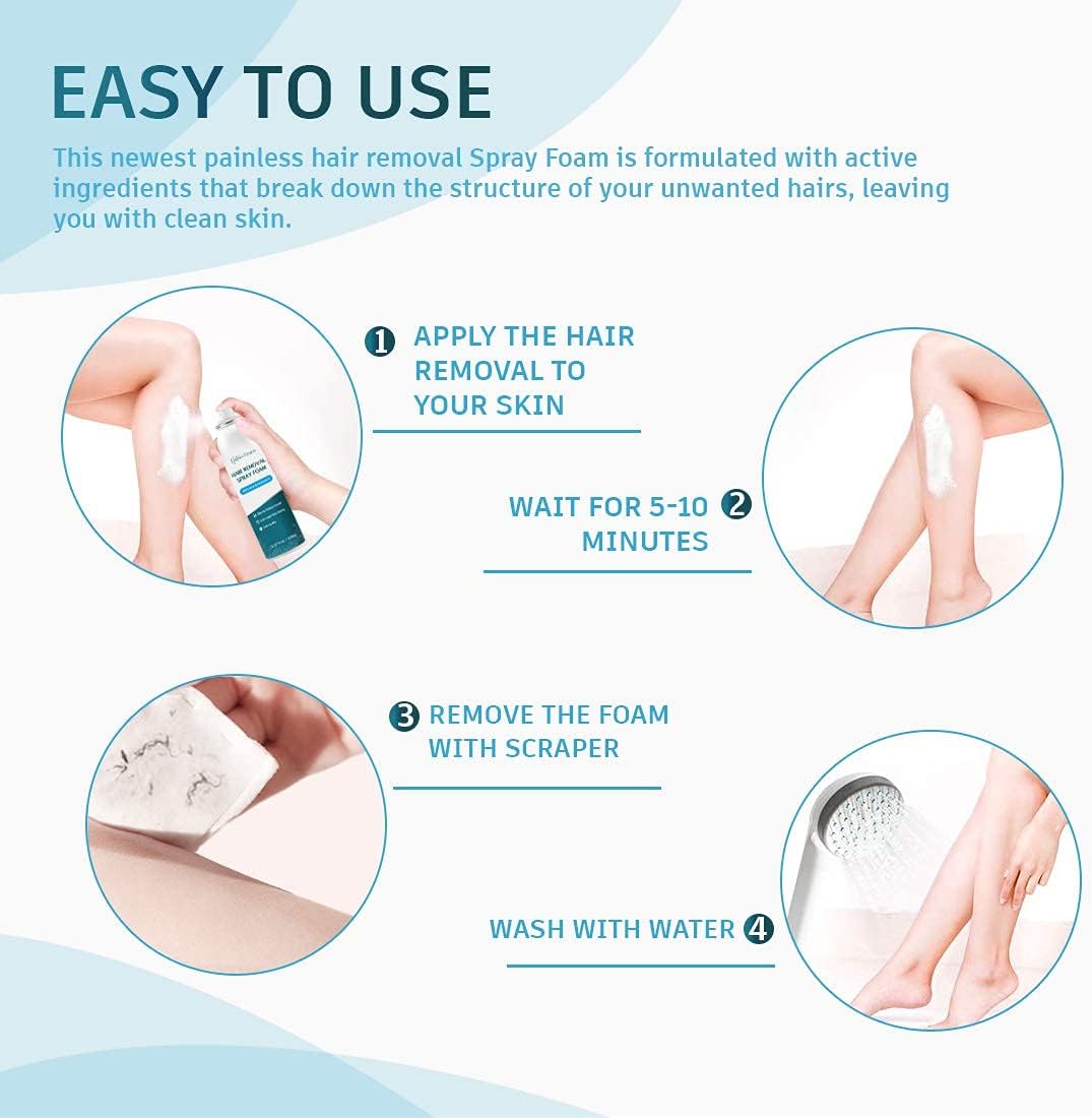 NATURE NATION Hair Removal Spray Foam - 5.07 oz