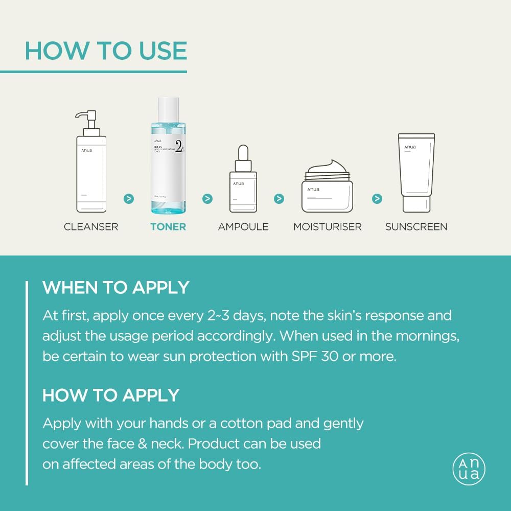 ANUA BHA 2% Gentle Exfoliating Toner