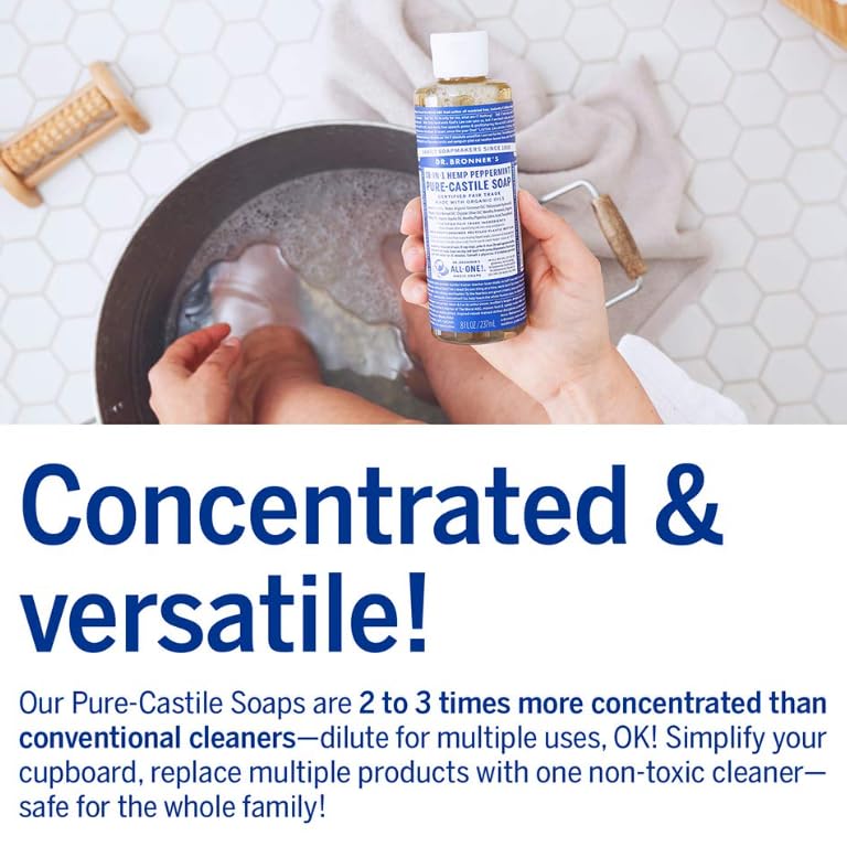 DR. BRONNER'S 18-in-1 Hemp Peppermint Pure-Castile Soap