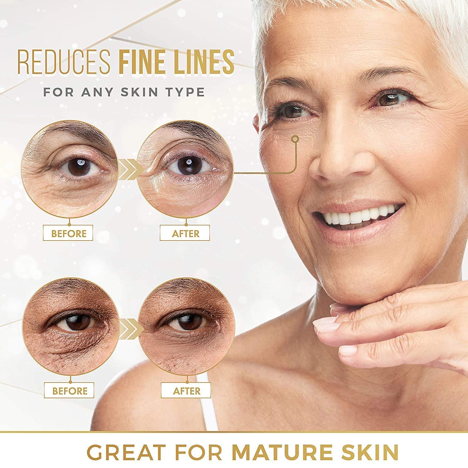 DERMORA 24K Golden Glow Under Eye Patches
