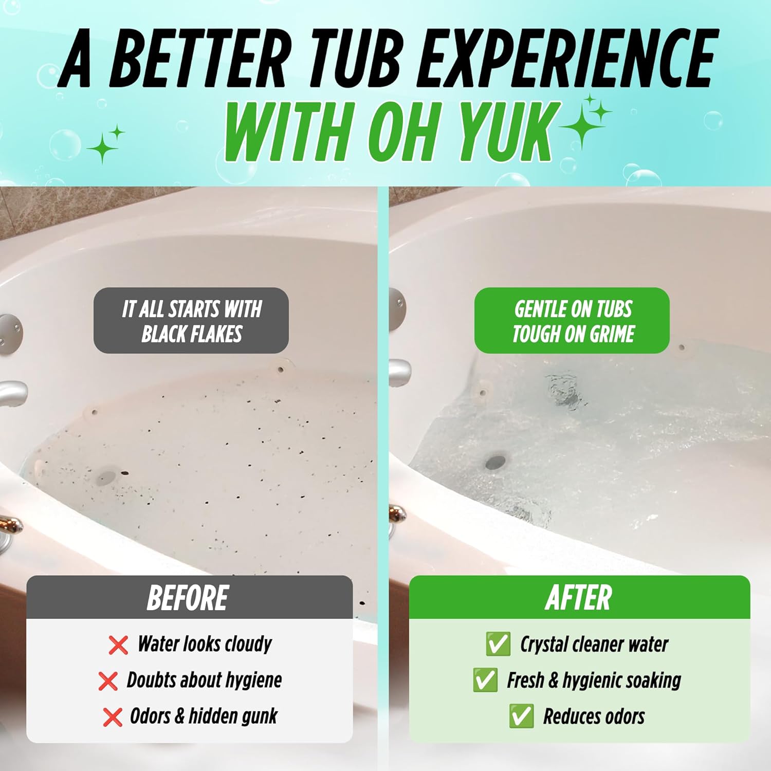 OH Yuk Jetted Tub Cleaner for Jacuzzis