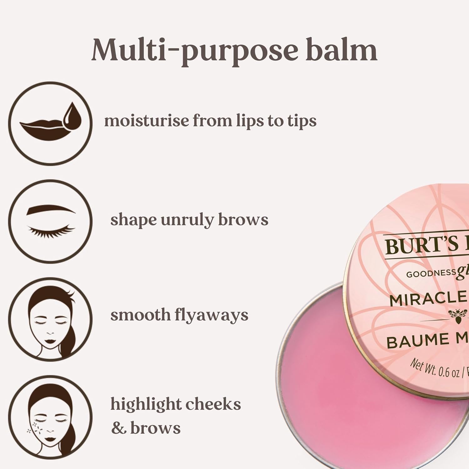 BURT'S BEES 100% Natural Origin Goodness Glows Miracle Balm