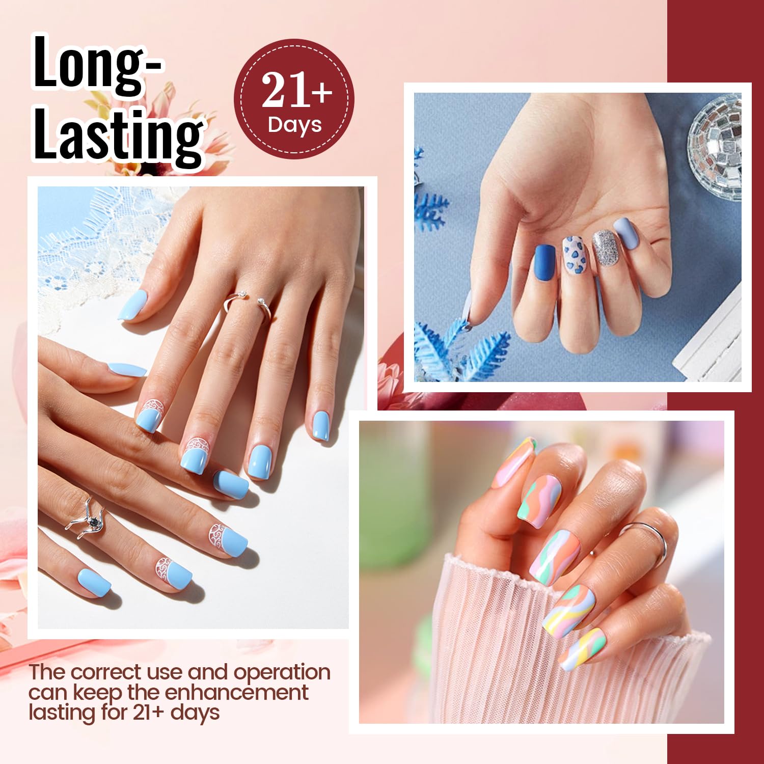JODSONE Gel Nail Polish Kit with U V Light 32 Colors Gel Polish Nail