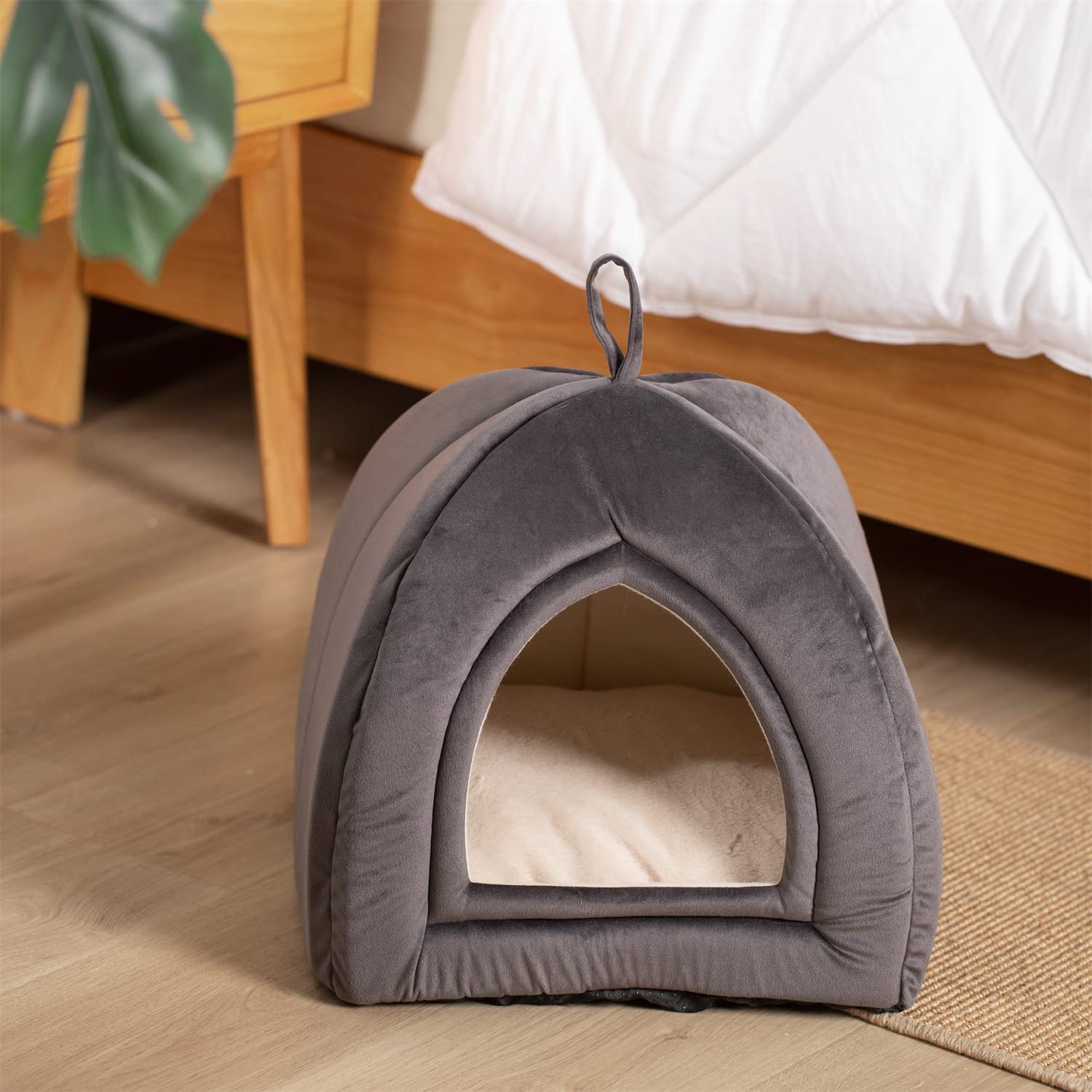 Kasentex Cat Bed, Lovely Tent with Removable Washable Pillow Cushion