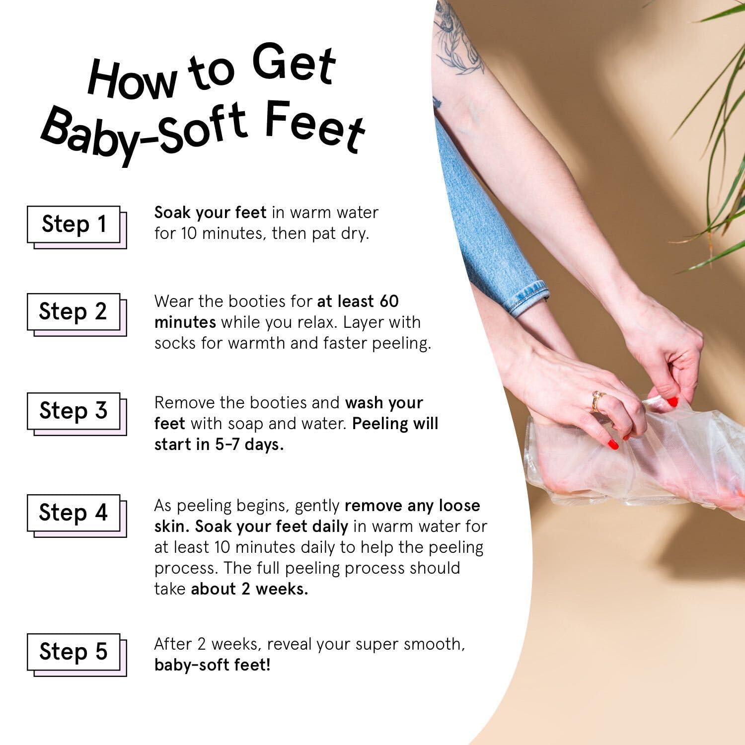 GRACE & STELLA Exfoliating Foot Peel Mask