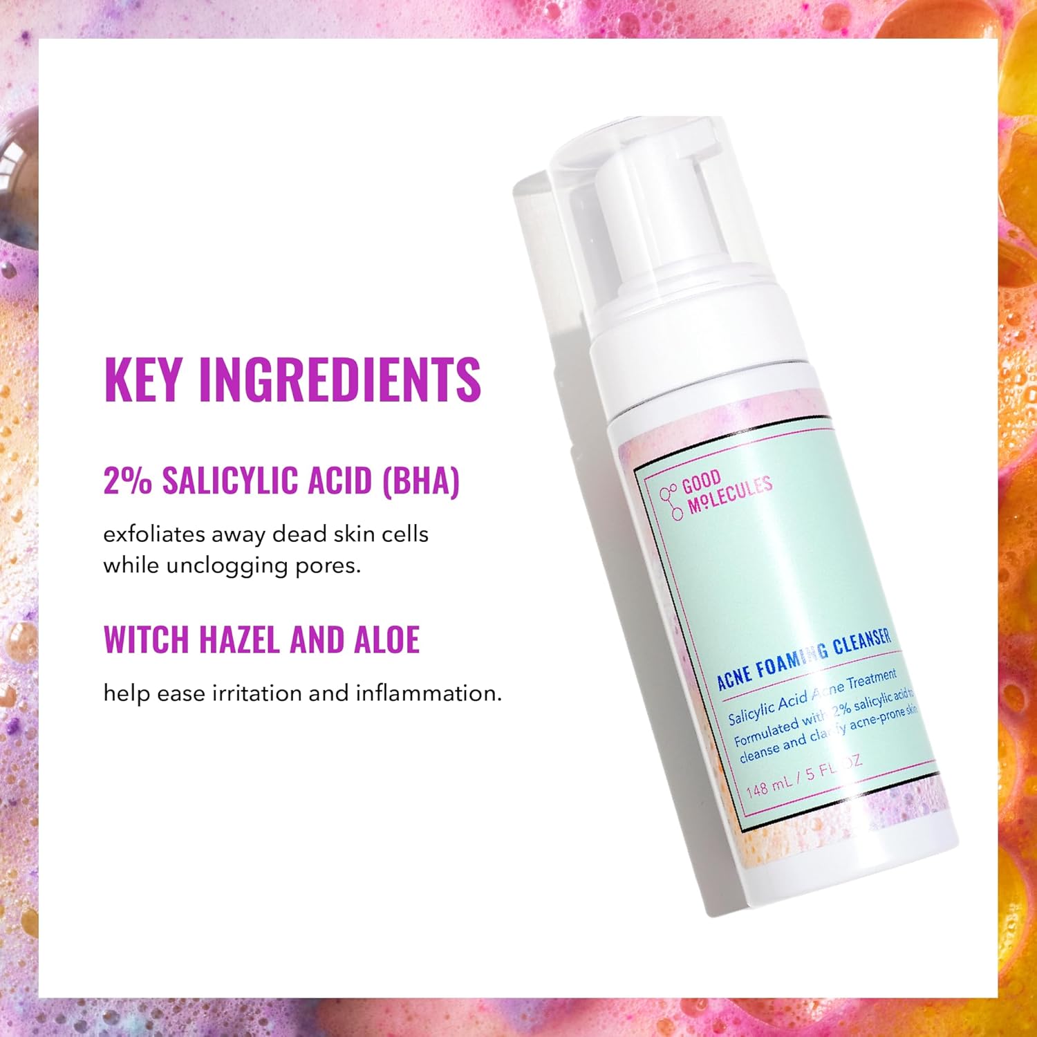 GOOD MOLECULES Acne Foaming Cleanser