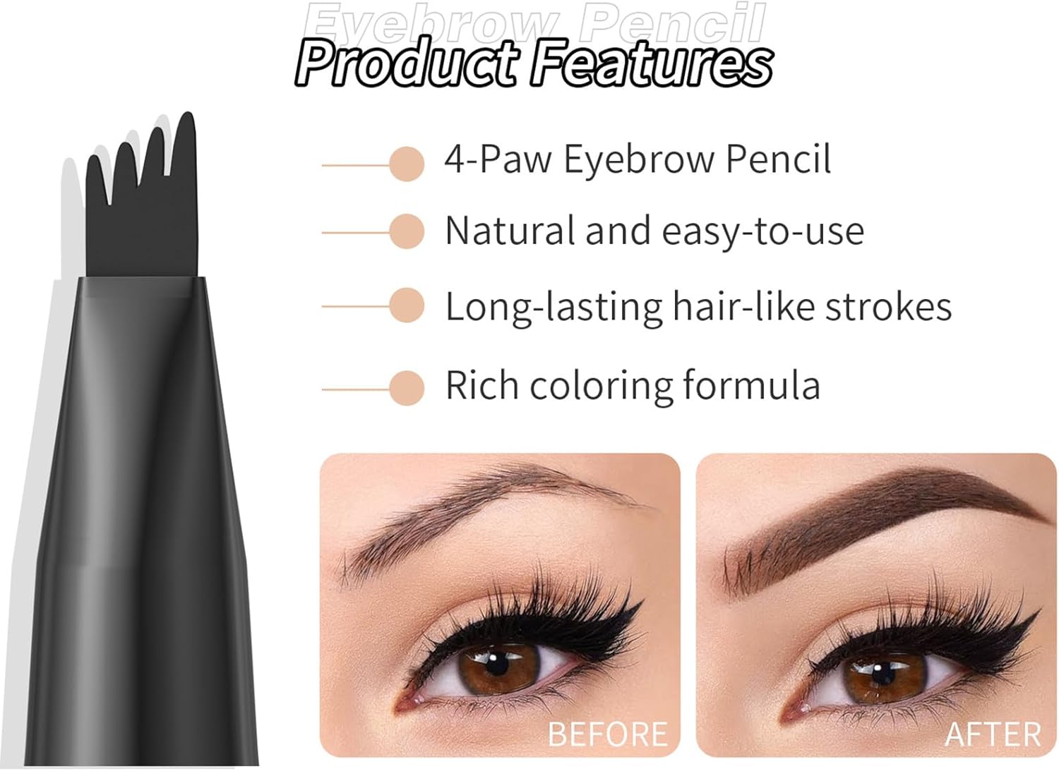 QIC 4 Claws Liquid eyebrow pencil