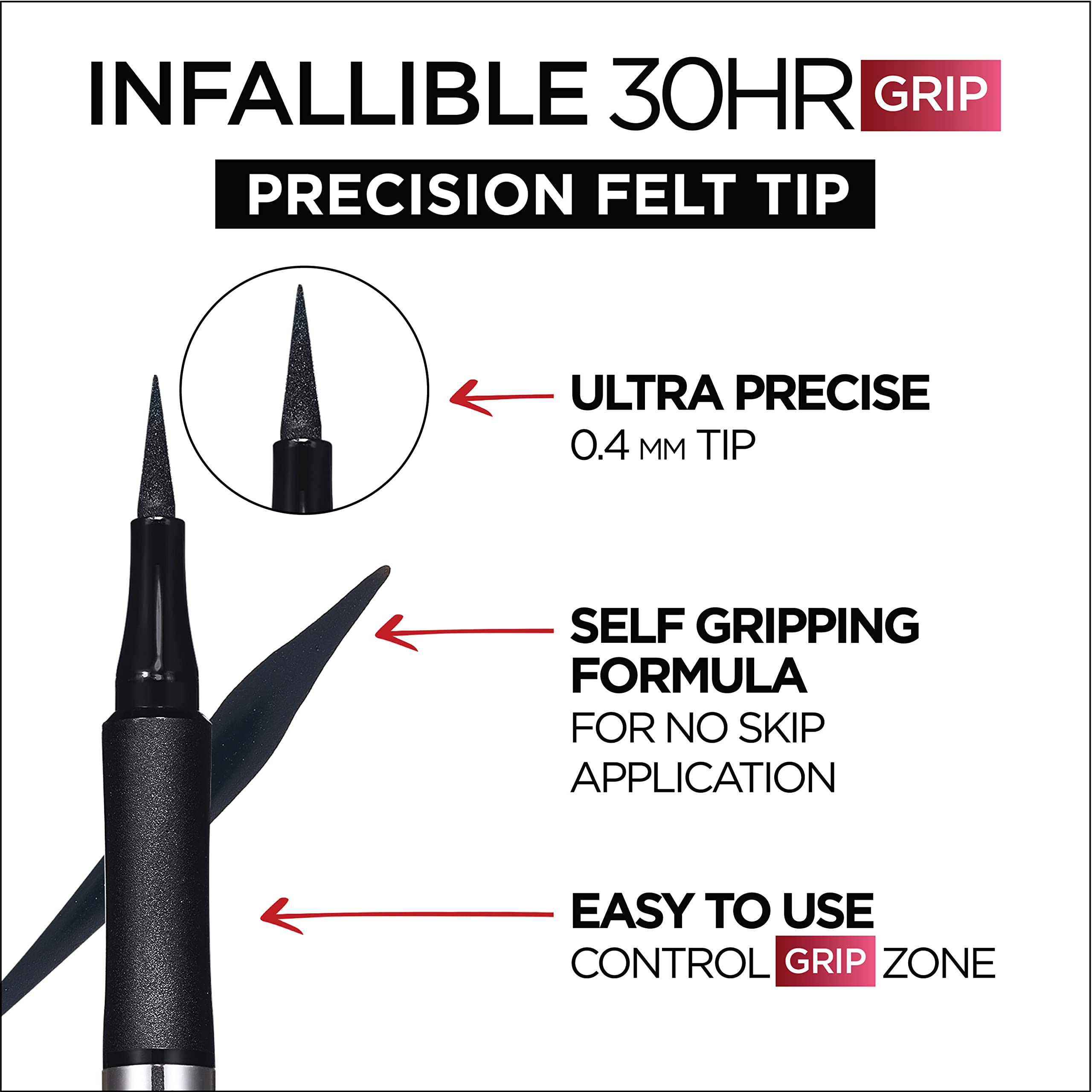 L'OREAL Infallible 30Hr Wear Precision Felt Waterproof Eyeliner