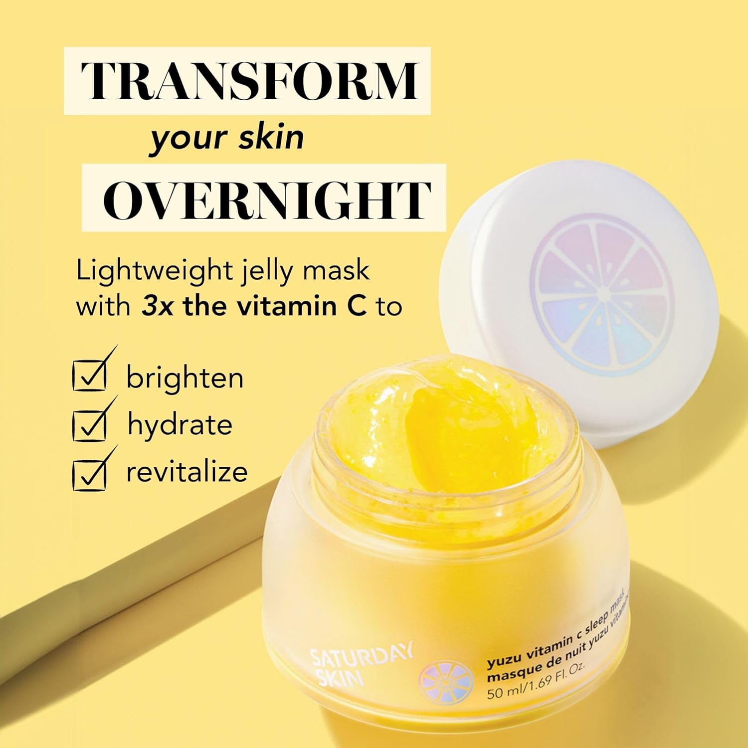 SATURDAY Skin Yuzu Vitamin C Sleep Mask