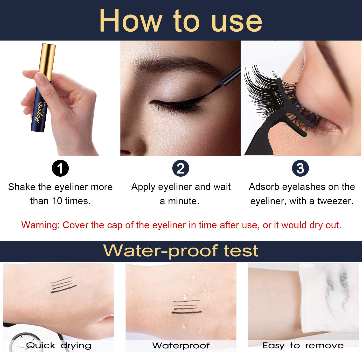 ARISHINE Gorgeous & Flawless Magnetic Eyeliner & Lashes Kit
