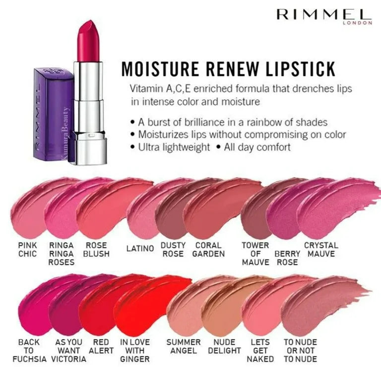 RIMMEL Moisture Renew Lipstick