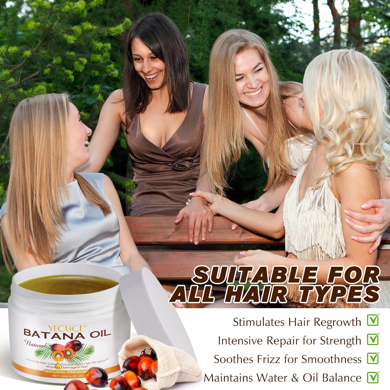 YECUCE 100% Natural Pure Batana Oil