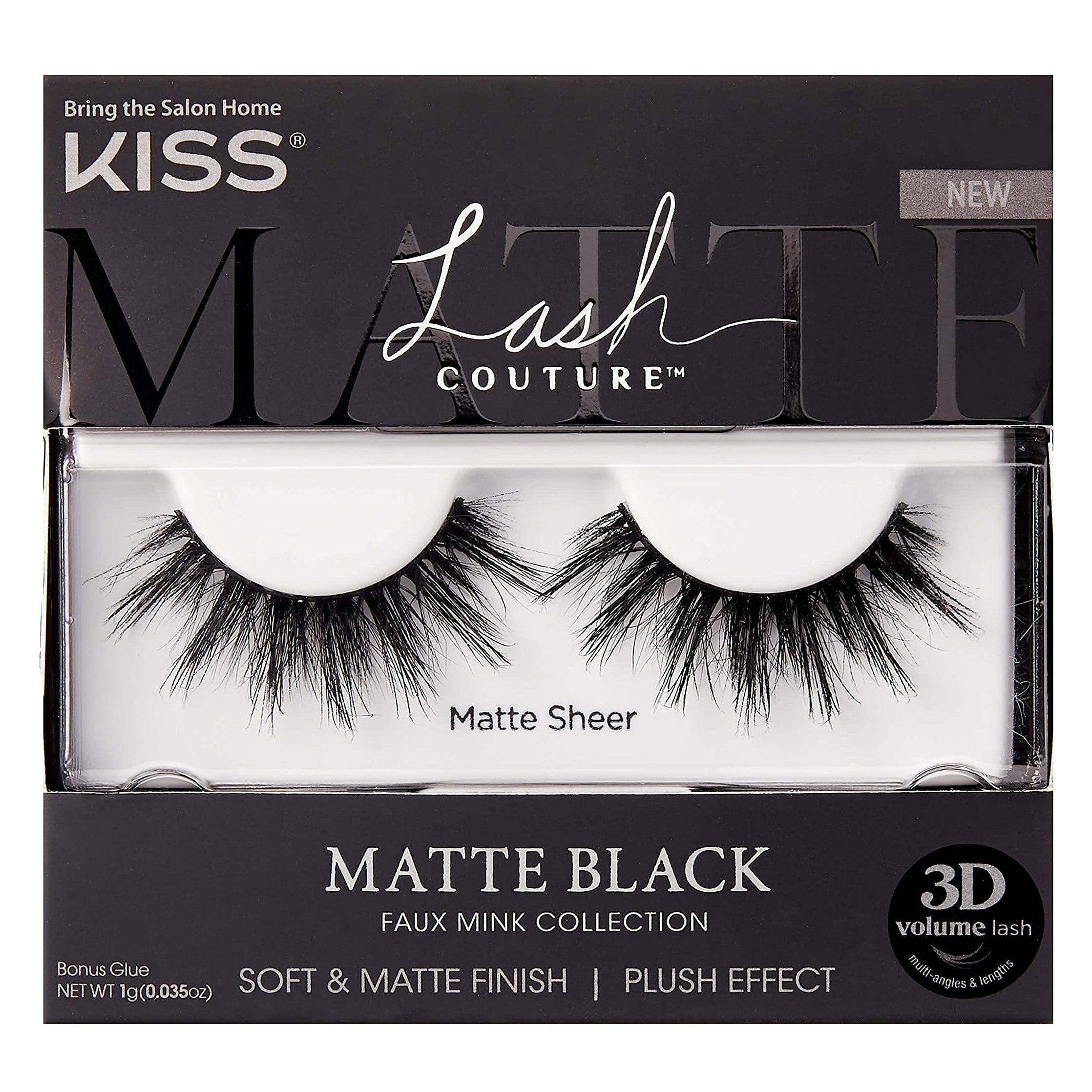 KISS Lash Couture Matte Black Faux Mink Collection