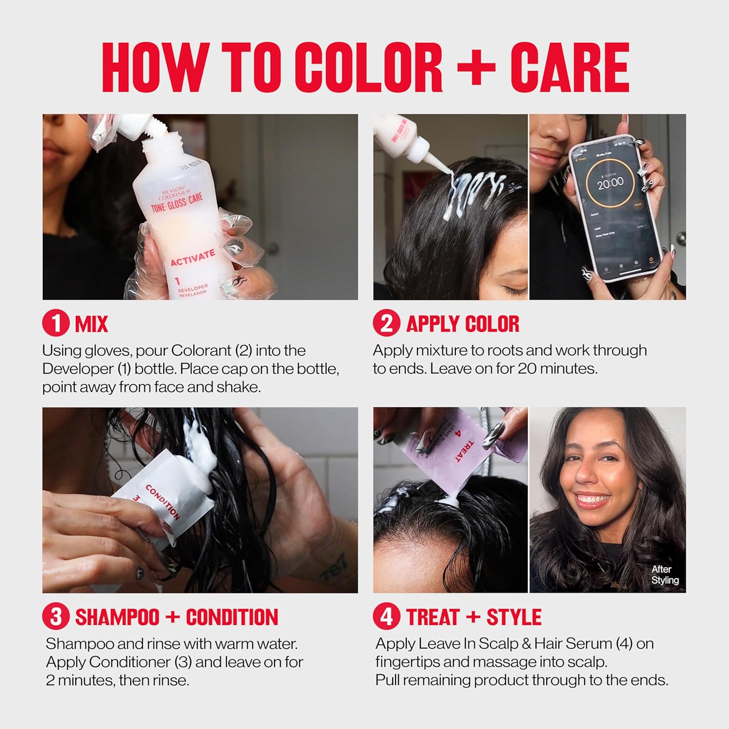 ColorSilk Tone + Gloss + Care Demi Permanent Hair Color