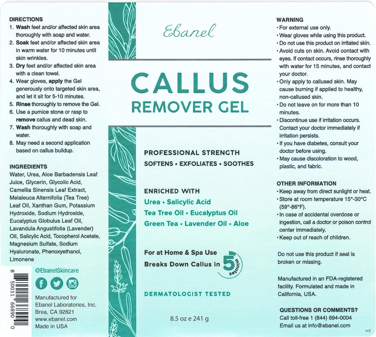EBANEL Bundle of Callus Remover Gel