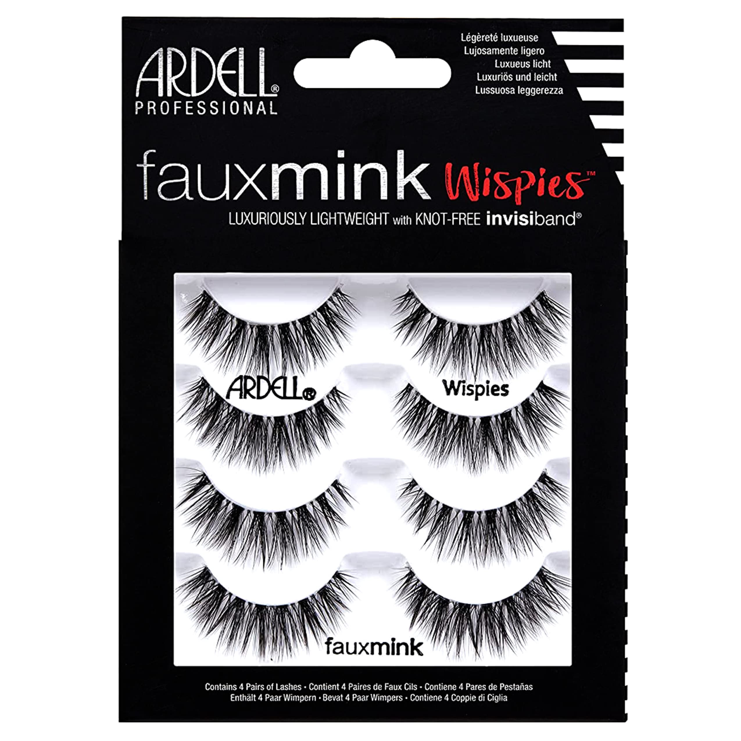 ARDELL Fauxmink Eyelashes, Luxurious Lightweight With Knot-Free (Multi-Pack).