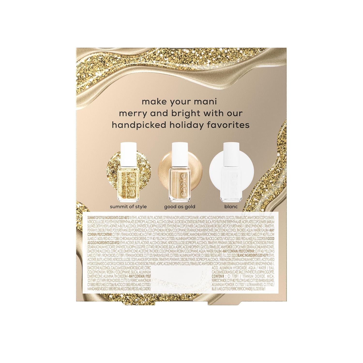 ESSIE Salon-Quality Nail Polish Trio Set