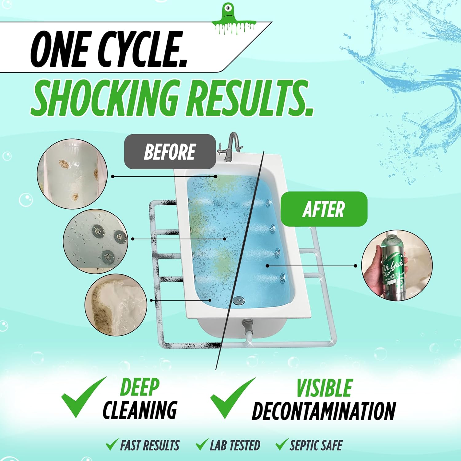 OH Yuk Jetted Tub Cleaner for Jacuzzis