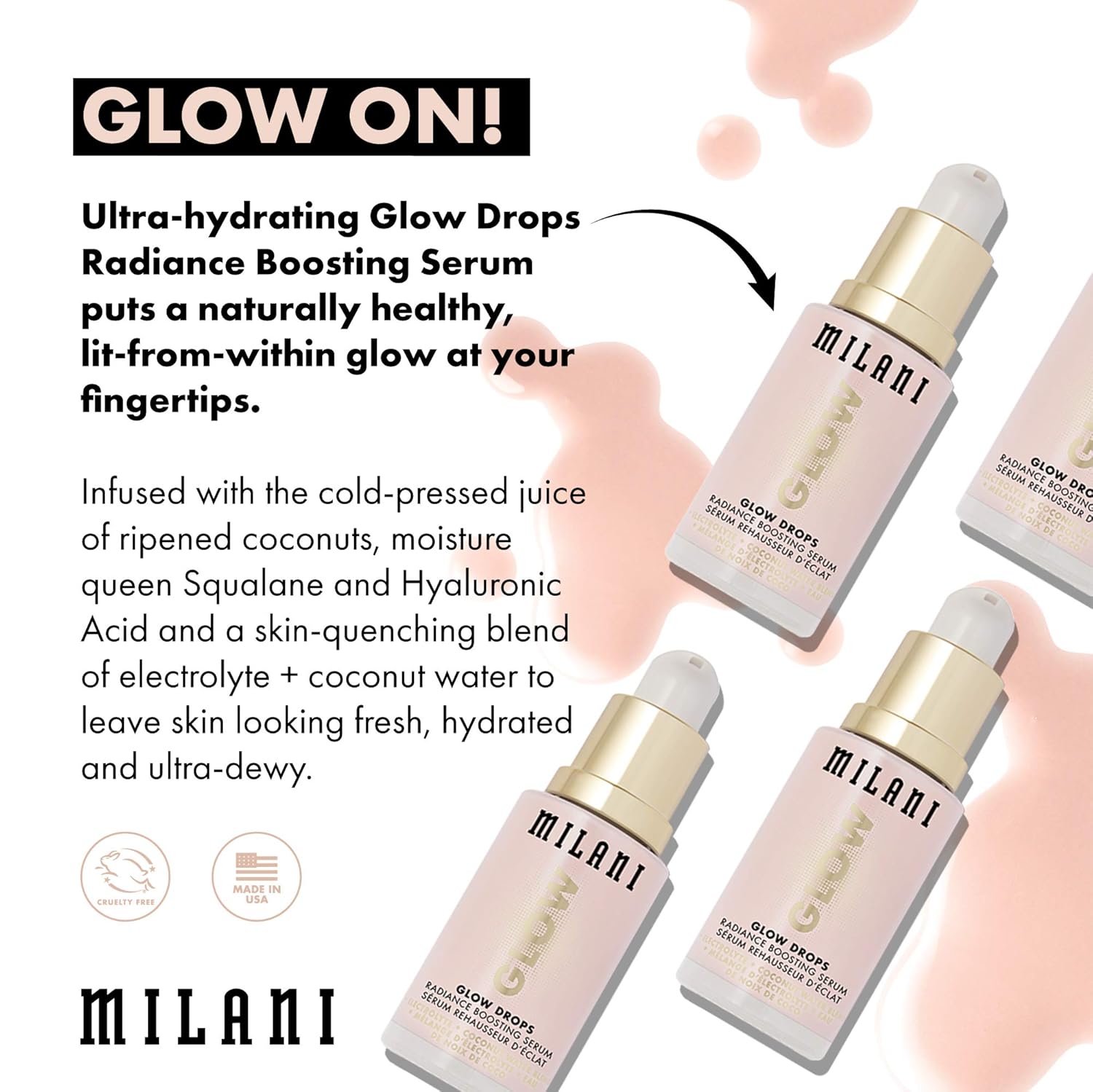 MILANI Glow Drops Radiance Boosting Serum