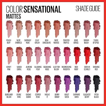 MAYBELLINE Pintalabios mate en polvo Color Sensational 