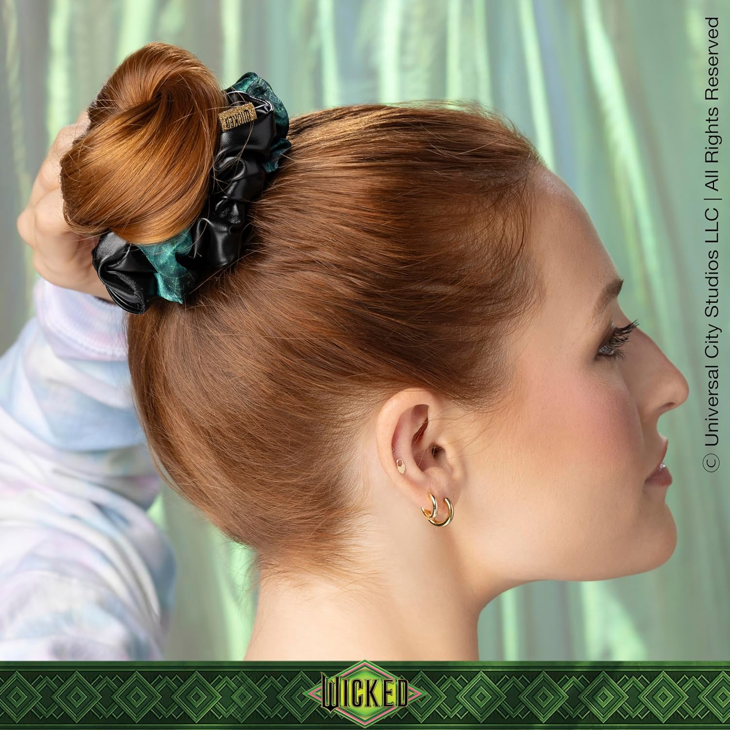 Set de regalo de accesorios para el cabello SCUNCI by Conair Wicked Elphaba (3 unidades) 
