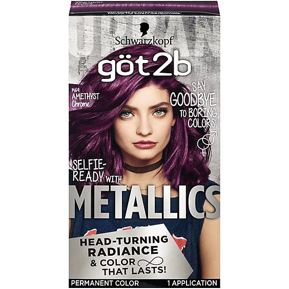 Tinte permanente para el cabello Got2b Metallics 