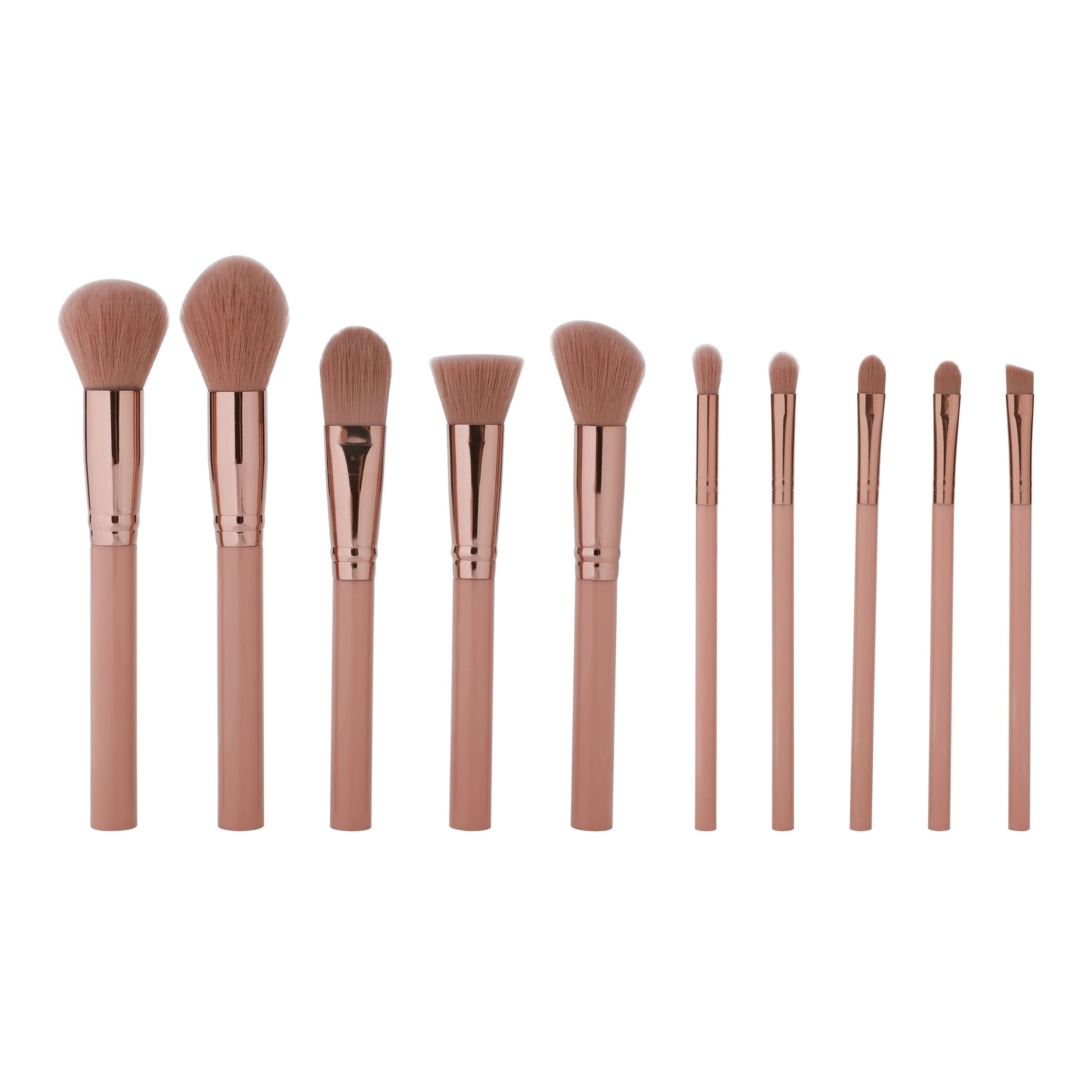 PROLUX Makeup Brush Set - 10 Piece Makeup Brush Collection
