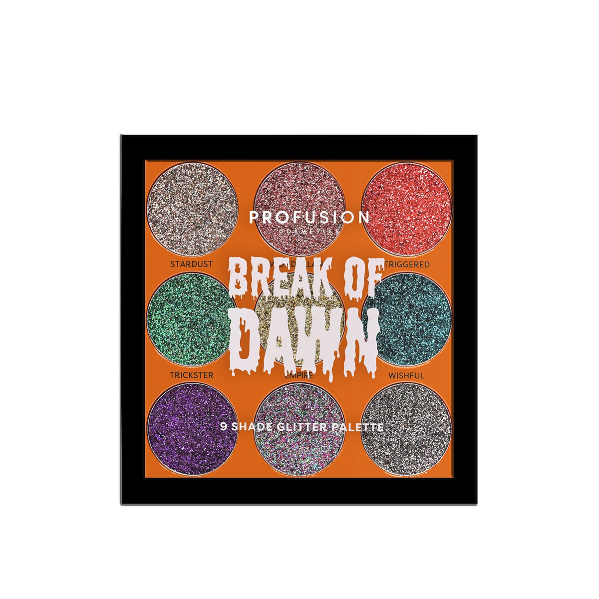 PROFUSION Spookarama | Break of Dawn 9-Shade Pressed Glitter Palette ...