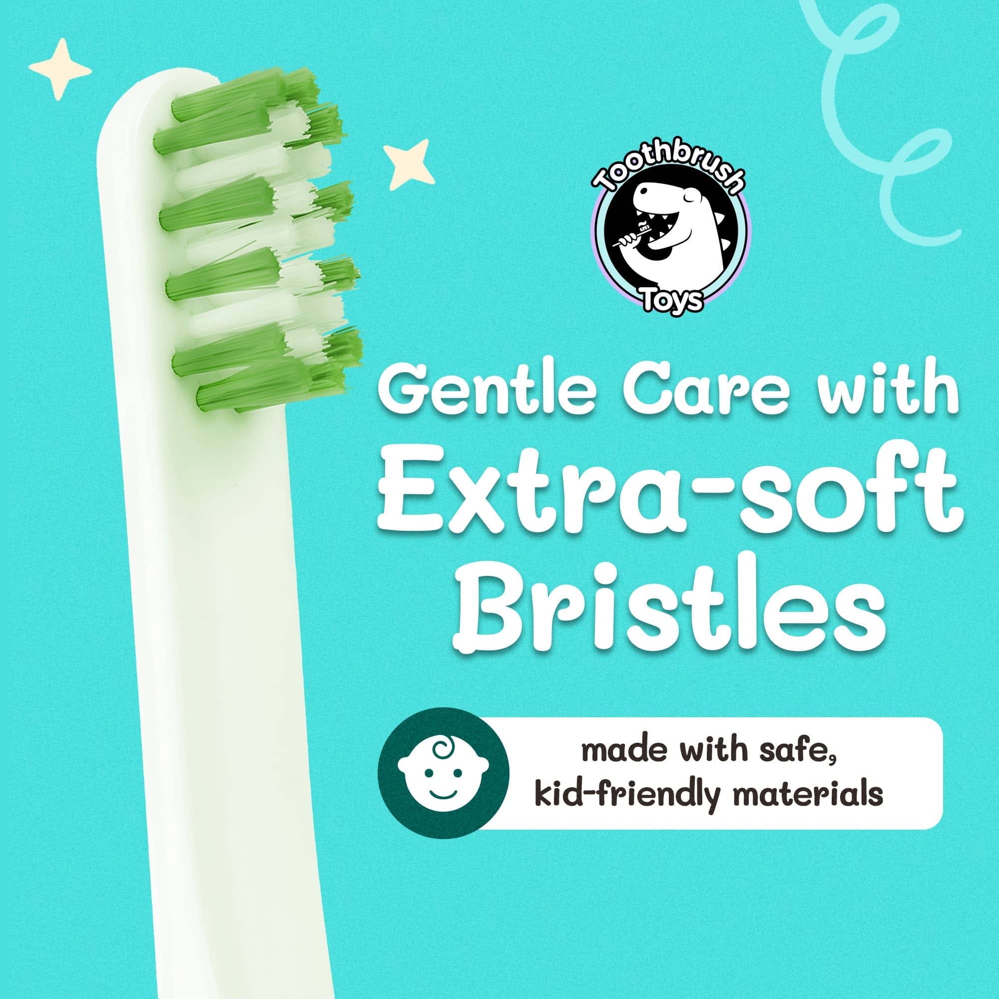 Brushy the Brushasaurus Dinosaur Toothbrush for Kids – Fun Brush Toy