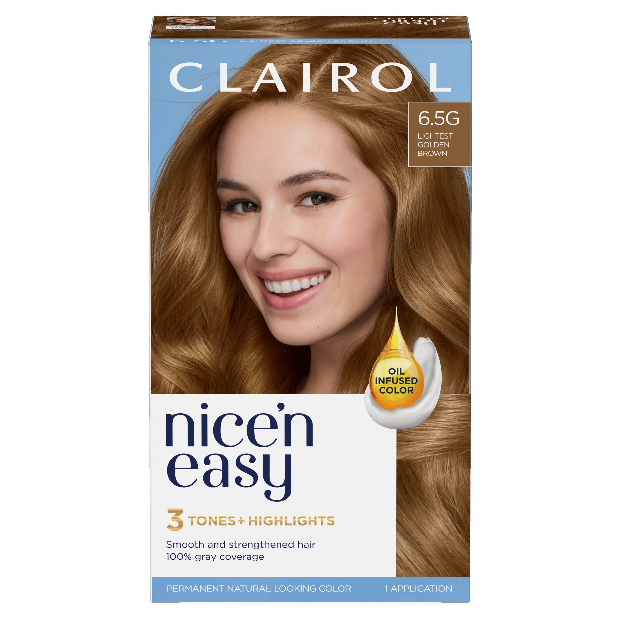 CLAIROL Nice'n Easy 3 Tones + Highlights Permanent Hair Dye