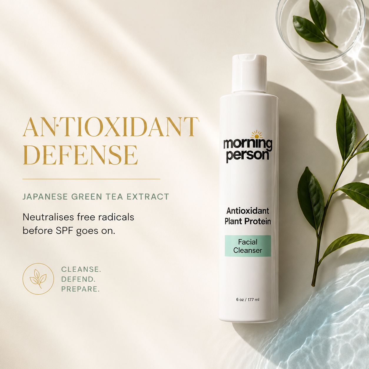 MORNING PERSON Antioxidant Plant Protein Face Cleanser