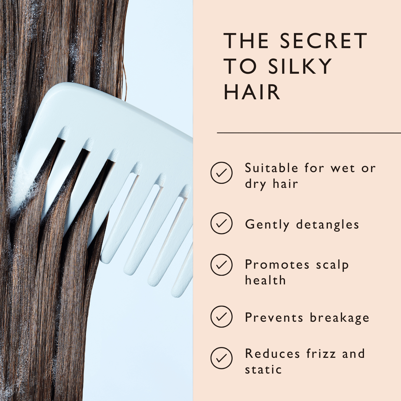 UPCIRCLE Bamboo Wide Tooth Comb