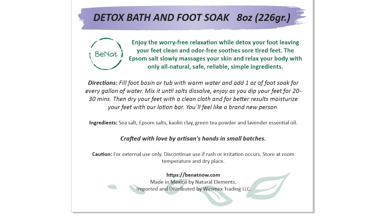BENAT Bath and Foot Soak