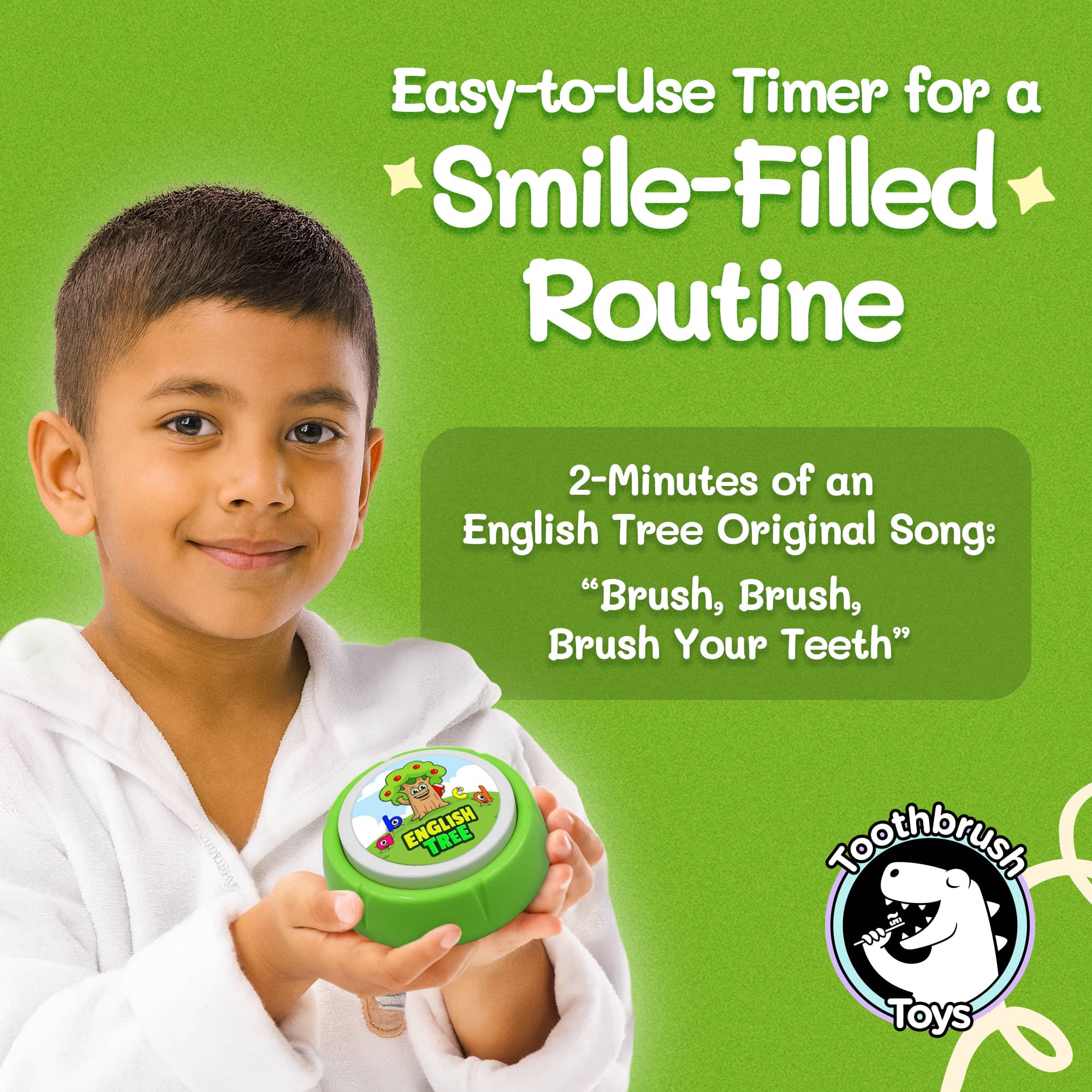 English Tree® Kids Toothbrush Timer With Music by Toothbrush Toys