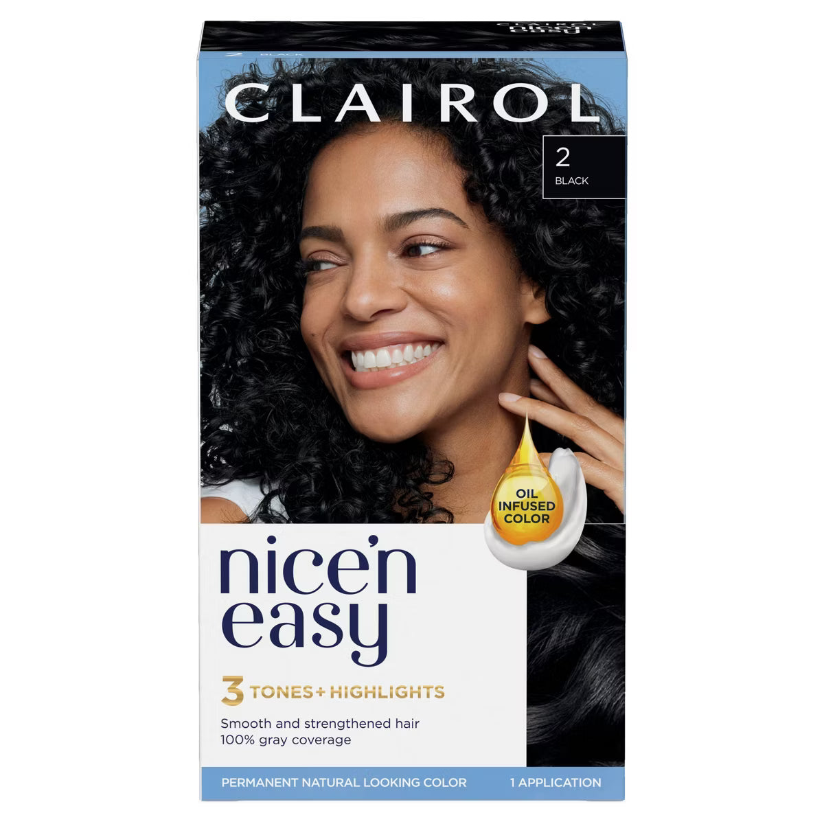 CLAIROL Nice'n Easy 3 Tones + Highlights Permanent Hair Dye