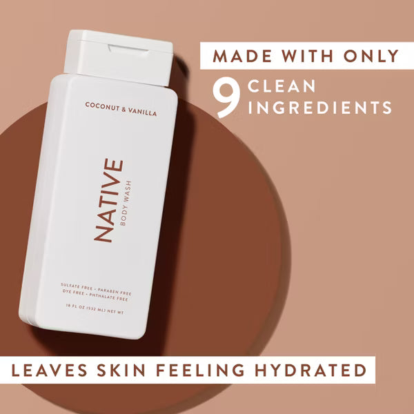 NATIVE Body Wash for Women and Men