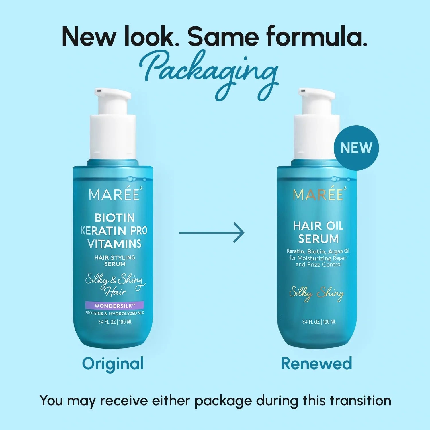 MAREE Keratin Oil Serum for Dry & Damaged Hair