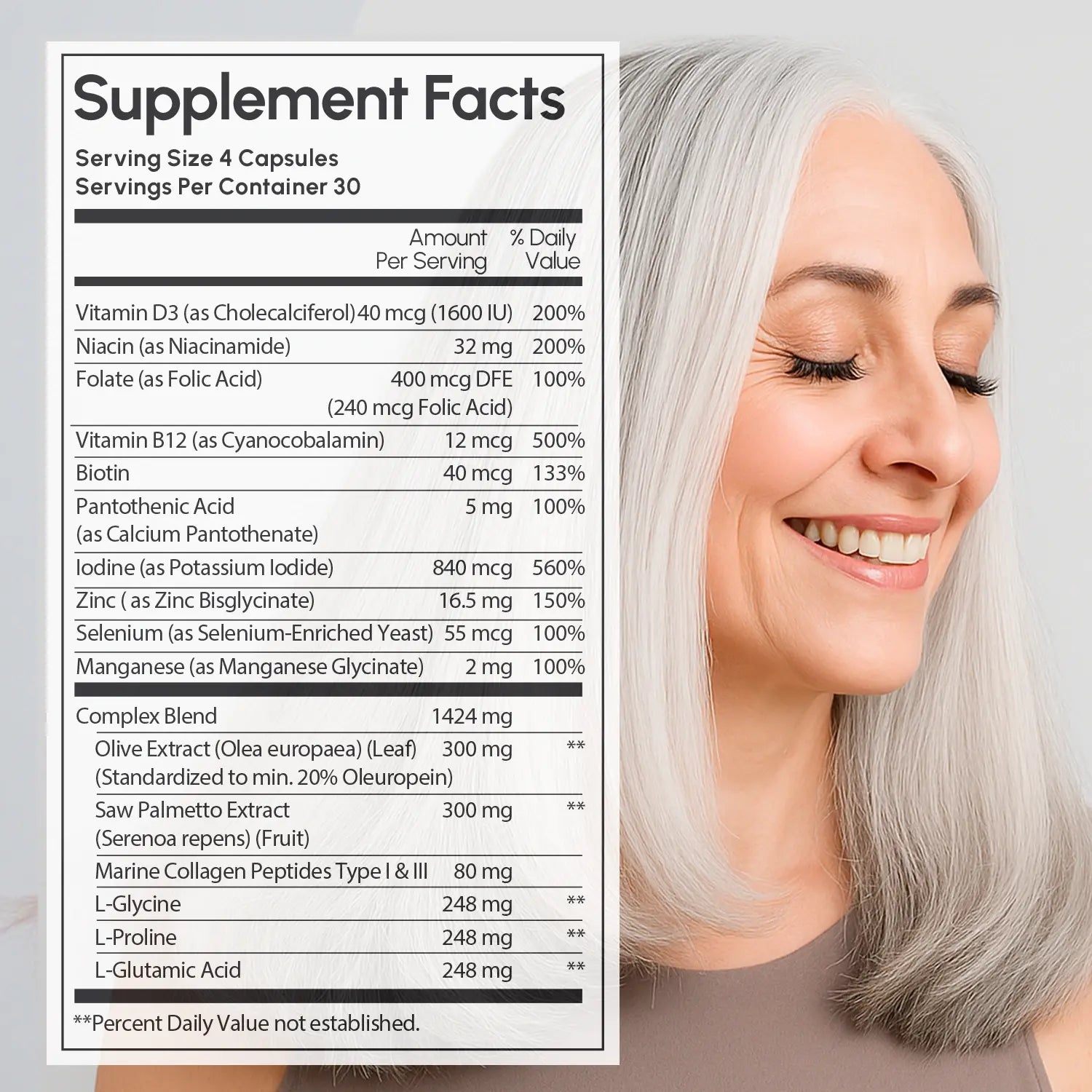 MAREE Biotin & Collagen Hair Growth Complex