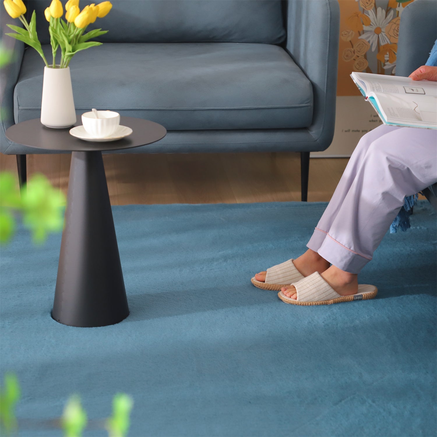 Kasentex Fluffy Elegant Faux Fur Area Rugs, Ultra Soft, Room Decor, Graduation Gifts, Fathers Day Gift, Mom Gift