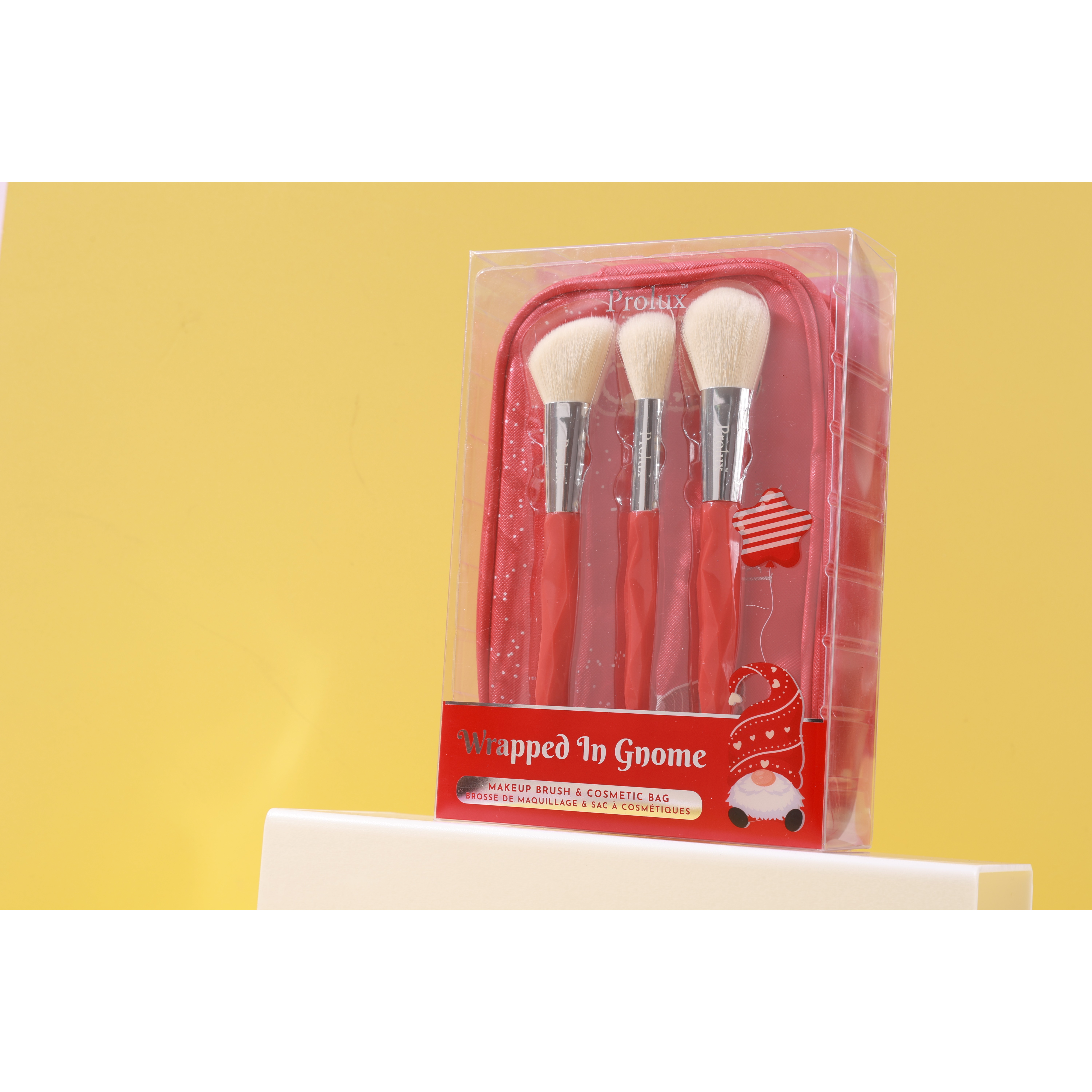 PROLUX Wrapped in Gnome: Makeup Brush & Cosmetic Bag