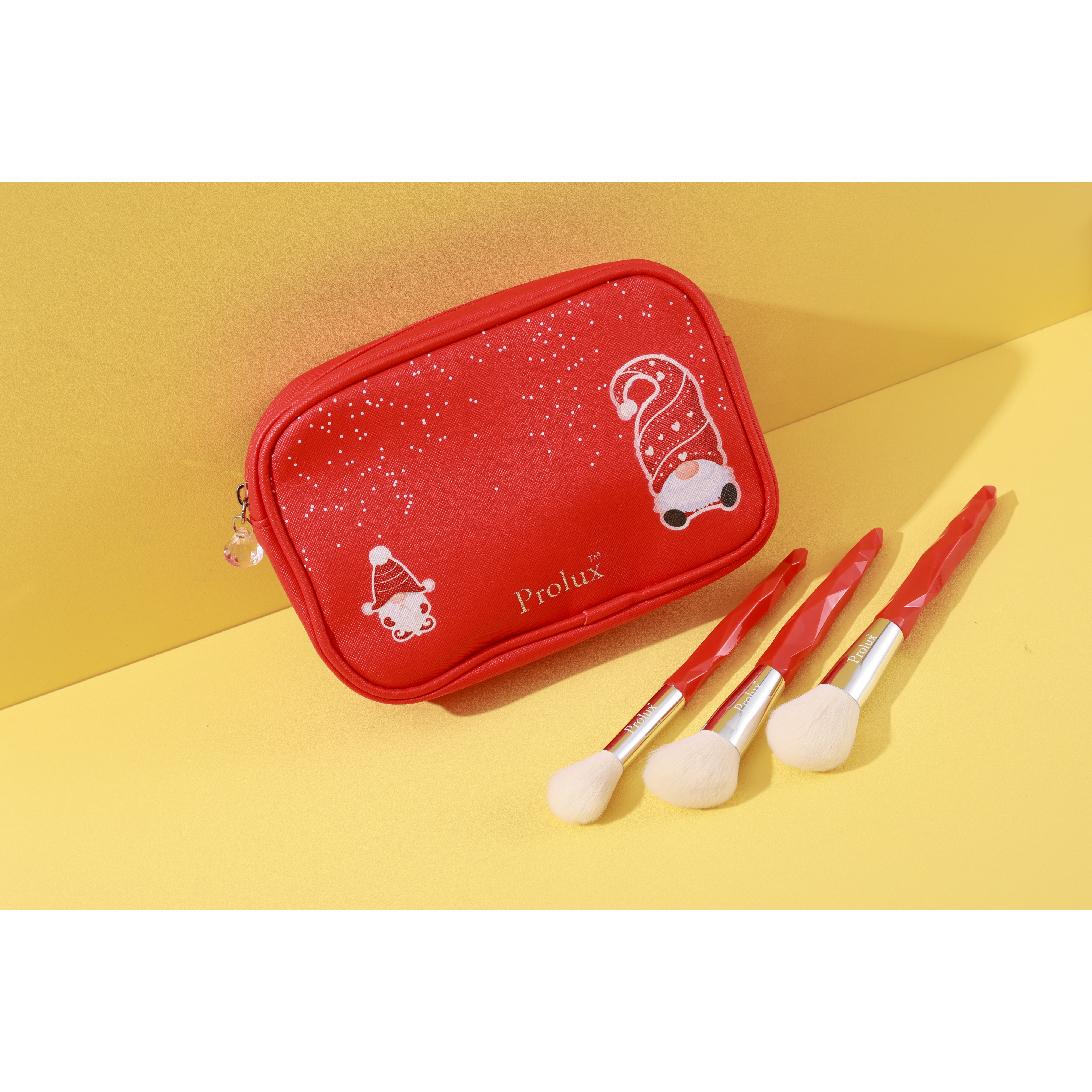 PROLUX Wrapped in Gnome: Makeup Brush & Cosmetic Bag