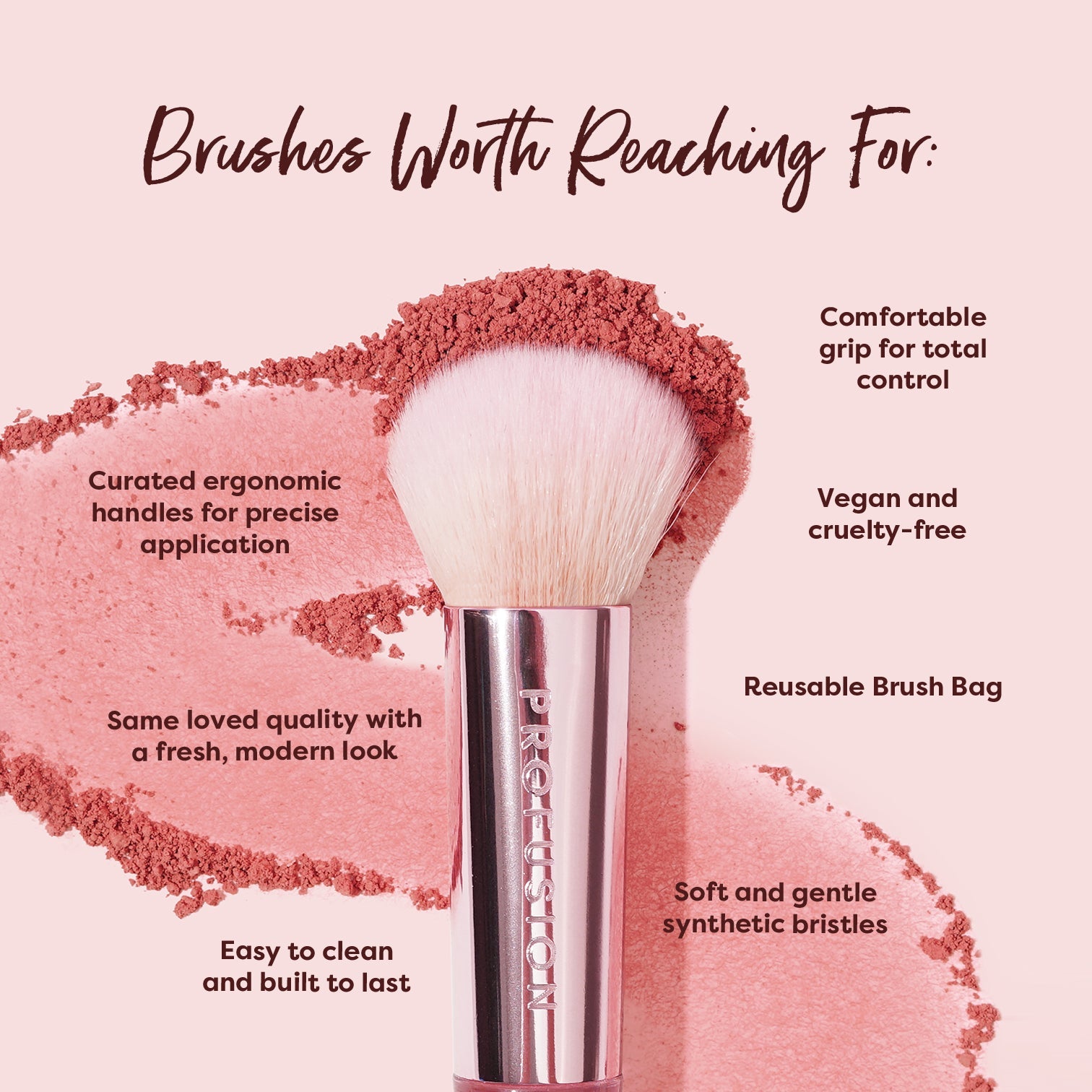 PROFUSION Face Essentials 3PC Face Brush Set