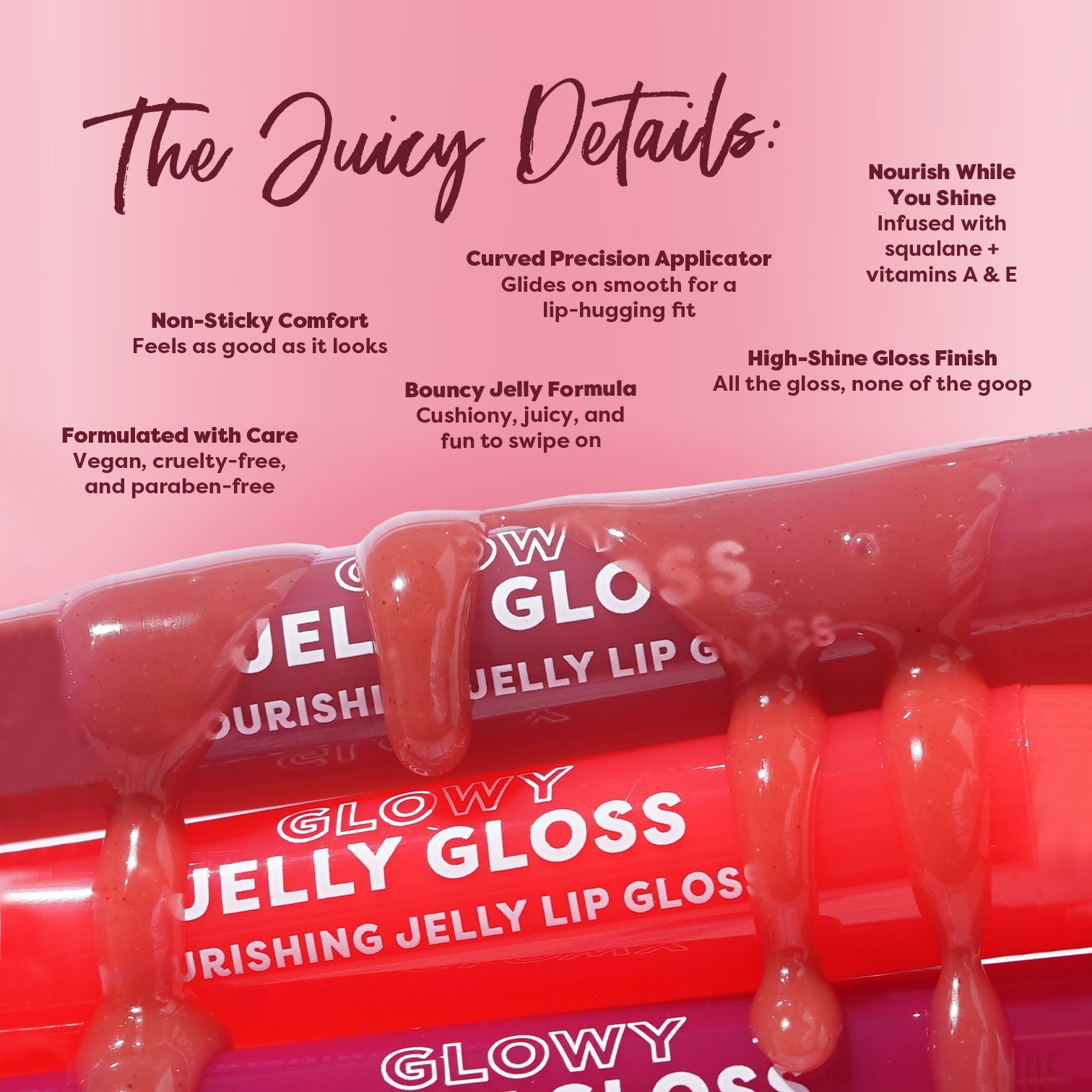 PROFUSION Glowy Jelly Gloss Nourishing Jelly Lip Gloss